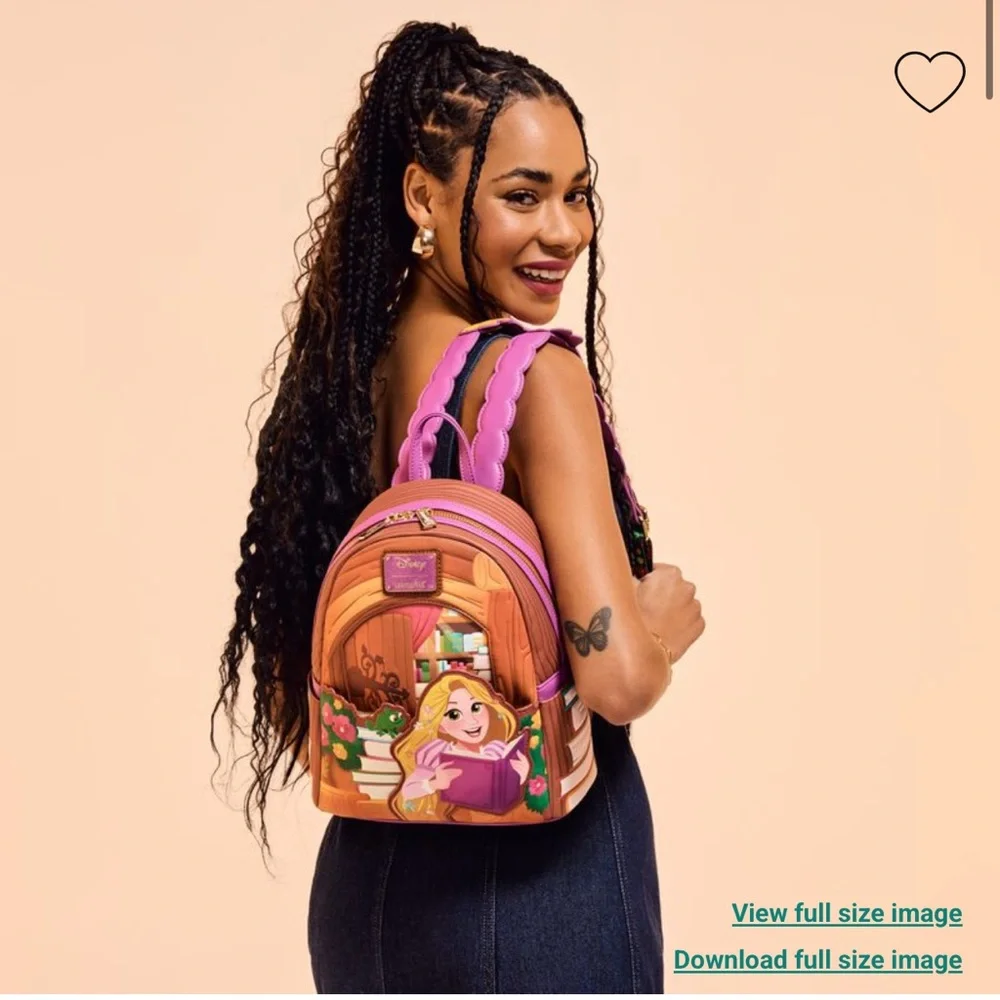 Loungefly Tangled Rapunzel Exclusive Books Mini Backpack & Wallet Set - Picture 4 of 15